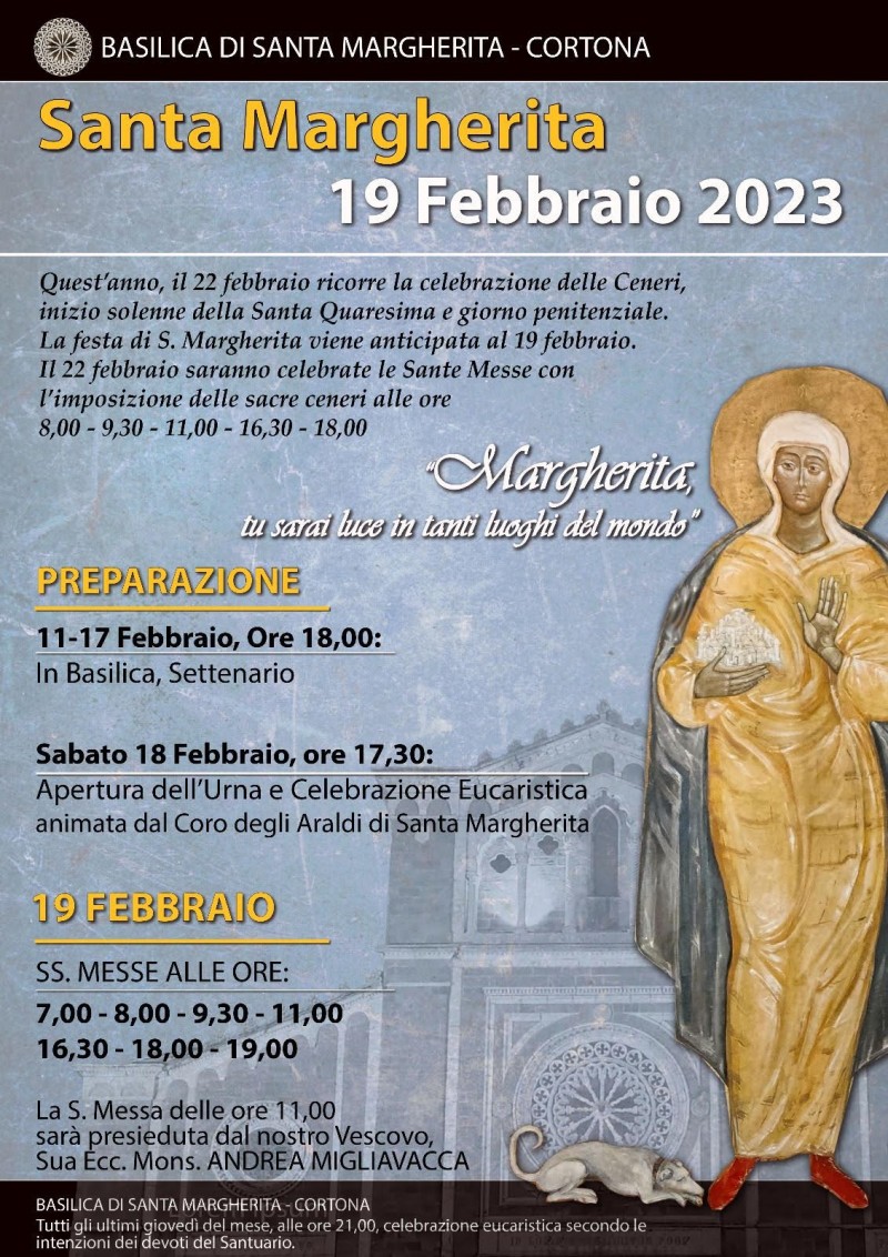 Quest'anno  Santa Margherita è il 19 febbraio