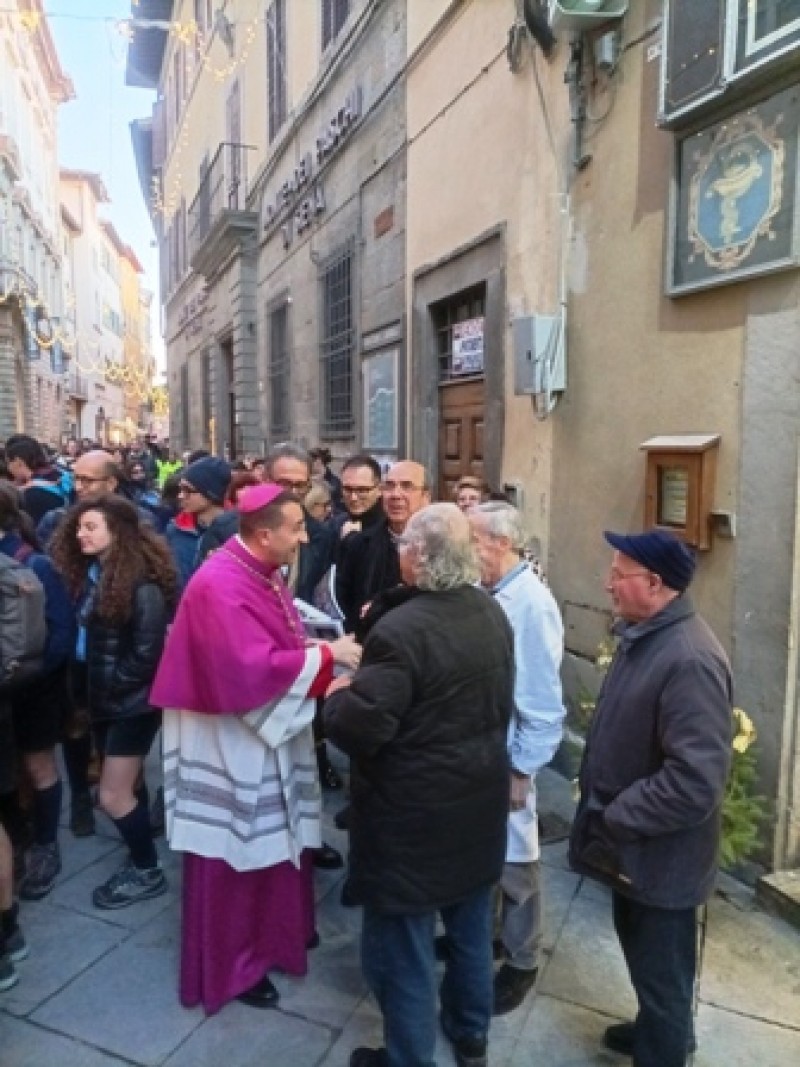 Il vescovo Andrea ha incontrato i giornalisti aretini