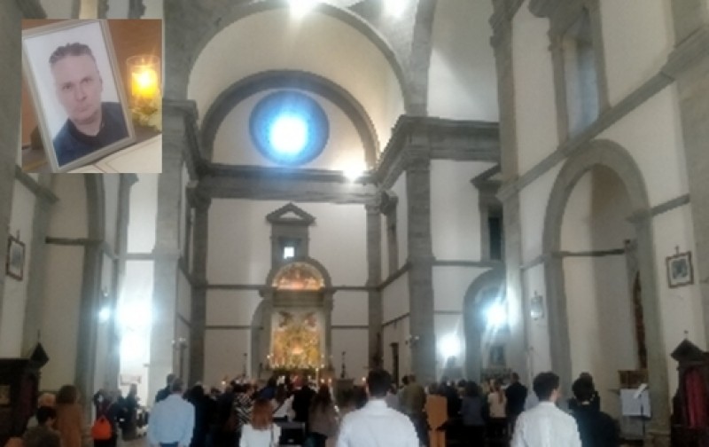 Al Santuario del Calcinaio l'ultimo saluto a Gian Luca