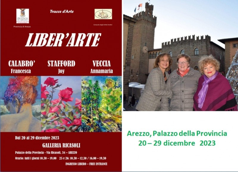 “Liber’Arte”, tripla personale di pittura di Francesca Calabrò, Joy Stafford e Annamaria Veccia
