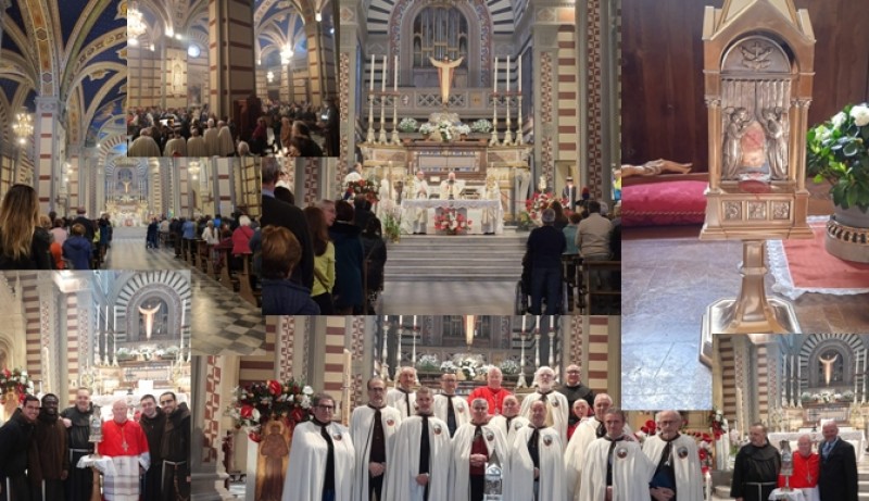 Una gran folla di popolo ha partecipato in Santa Margherita all' omaggio devozionale a San Francesco.