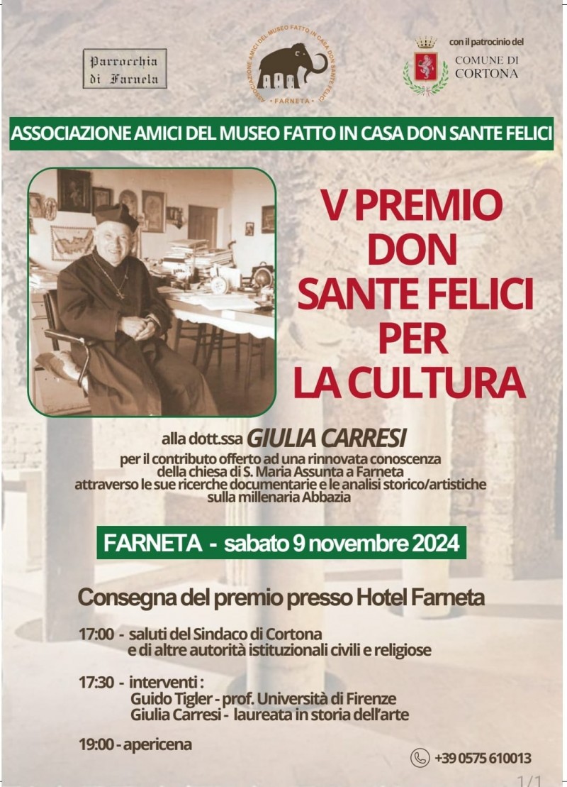 Premio don "Sante Felici per la cultura 2024