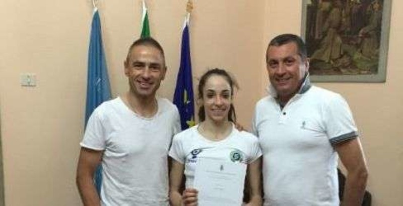 La ginnasta castiglionese Maria Vilucchi incontra l’Amministrazione Comunale