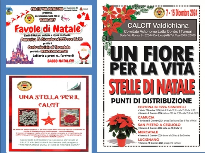 Le manifestazioni natalizie del Calcit Valdichiana