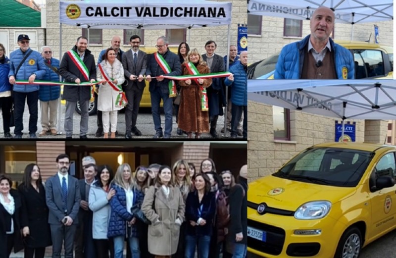 Il Calcit- Valdichiana dona auto per l’assistenza Medica e Psicologica