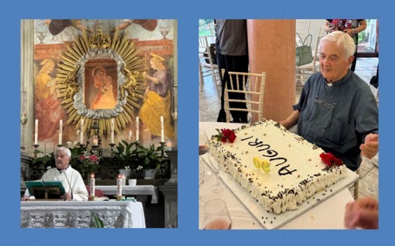 Calcinaio: la bella festa per il parroco don Ottorino Cosimi