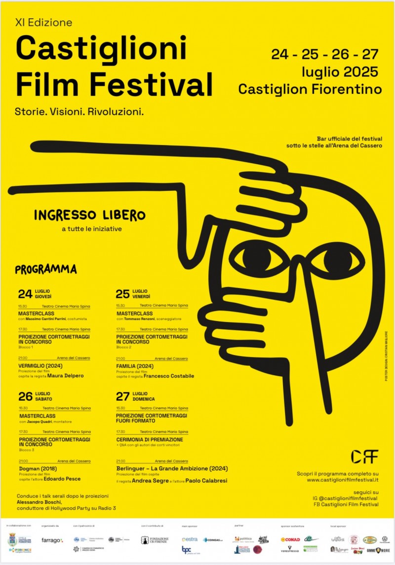 Al via la settimana del Castiglioni Film Festival: da giovedì a domenica cinema all’aperto e grandi ospiti al Cassero