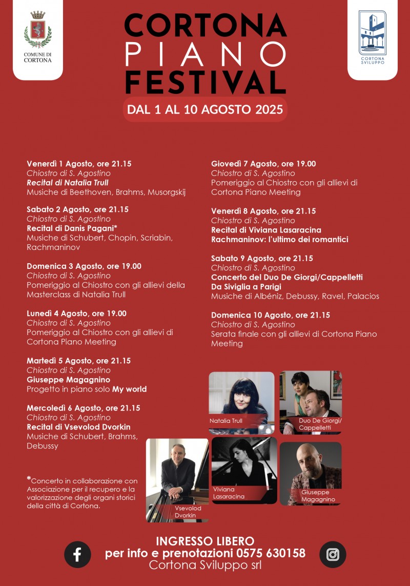I capolavori della musica per pianoforte: ecco la terza edizione di Cortona Piano Festival