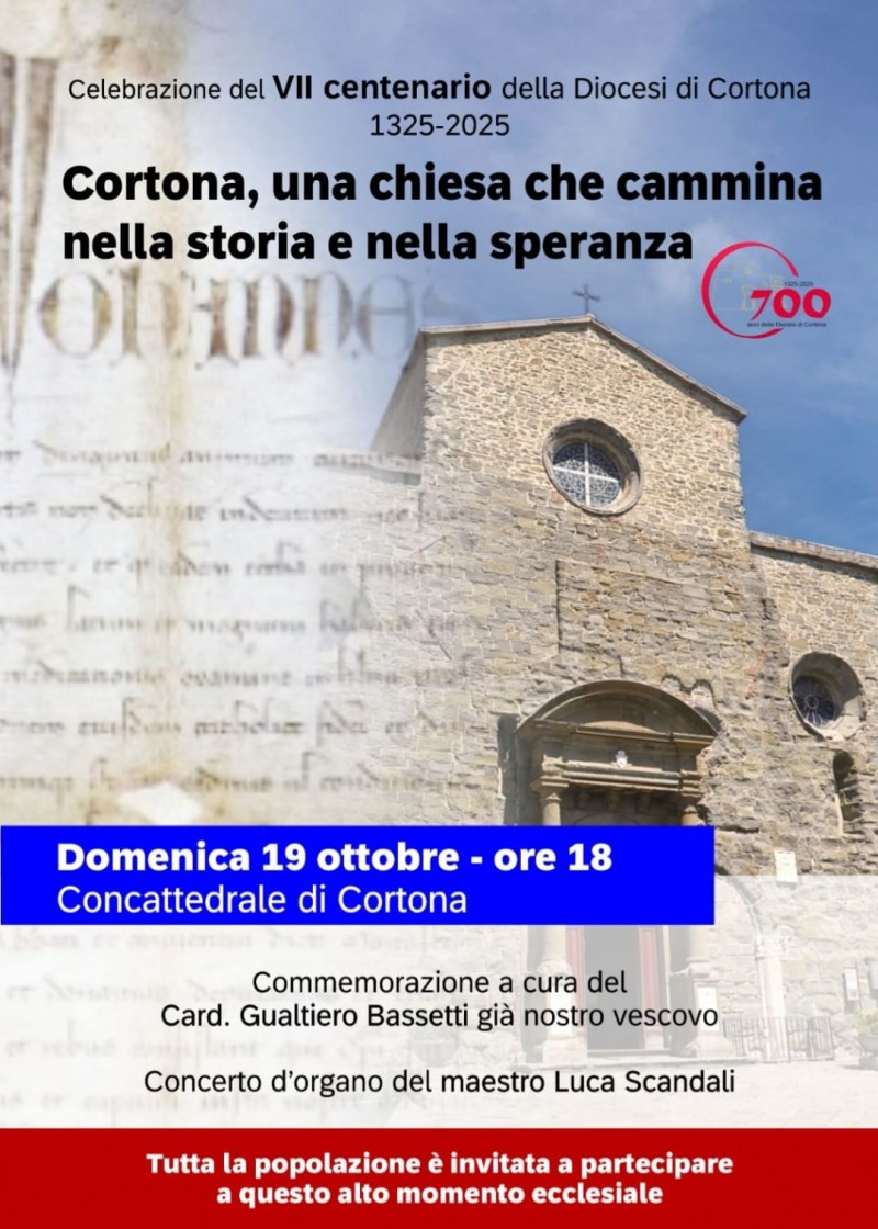 Settecento anni fa veniva istituita la Diocesi di Cortona