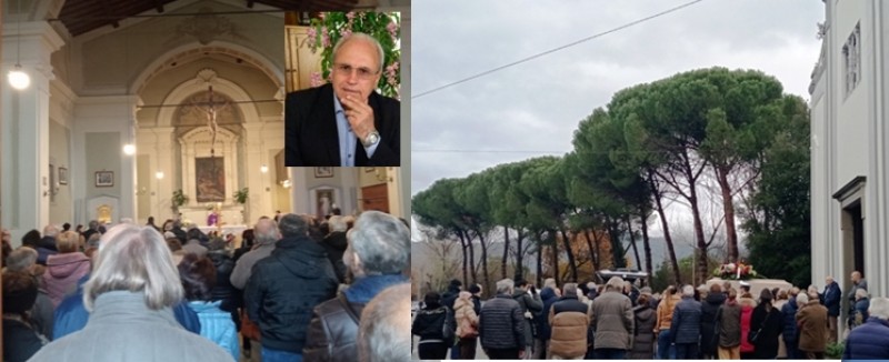 L’ultimo saluto di Terontola al suo pittore, poeta e capostazione Sergio Grilli