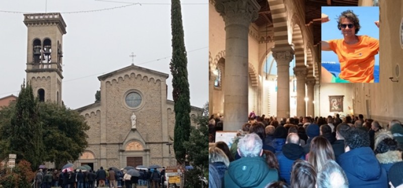 L' addio di Camucia e Cortona a Daniele Lattanzi