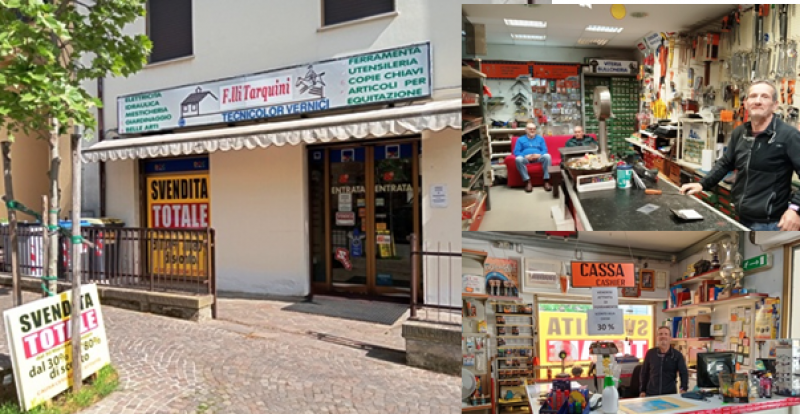 Camucia : la storica Ferramenta Tarquini chiude