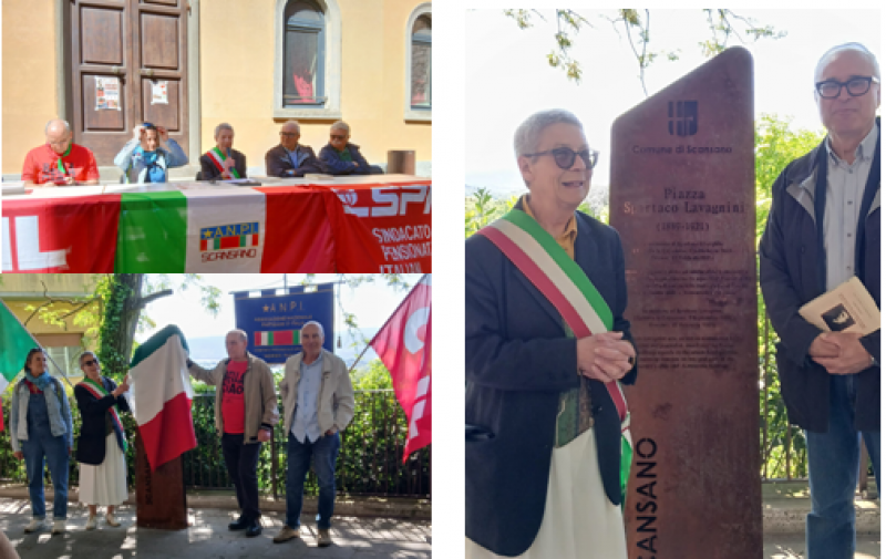 Scansano dedica una stele a Spartaco Lavagnini