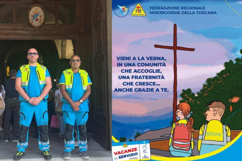 La Misericordia di Terontola in Servizio alla Verna per l’anno francescano