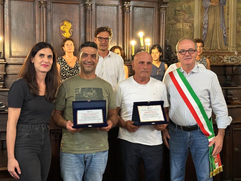 Cortona, un riconoscimento per meriti sportivi a Marco Castelli e Adriano Meacci