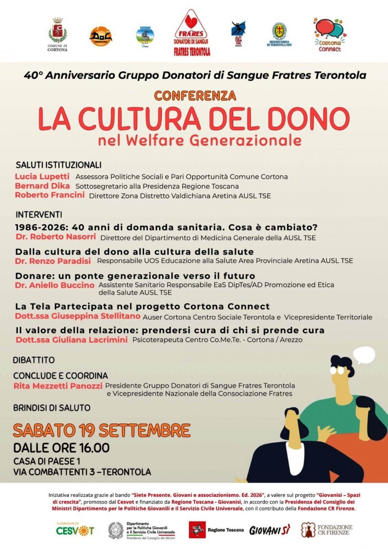 Festa per il 40° anniversario della Fondazione del Gruppo Fratres di Terontola