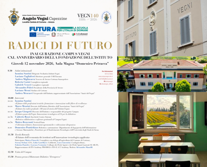 Vegni: inaugurazione del Campus innovativo e progetto «Radici di futuro»