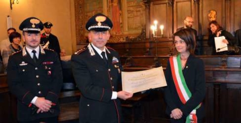 Cittadinanza Onoraria all’Arma dei Carabinieri conferita dal Comune di Cortona