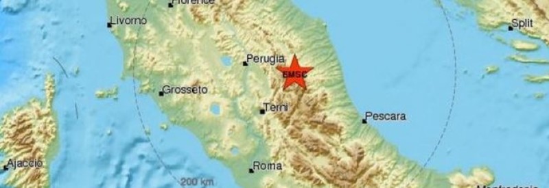 Terremoto nel centro Italia. Avvertita distintamente in Valdichiana