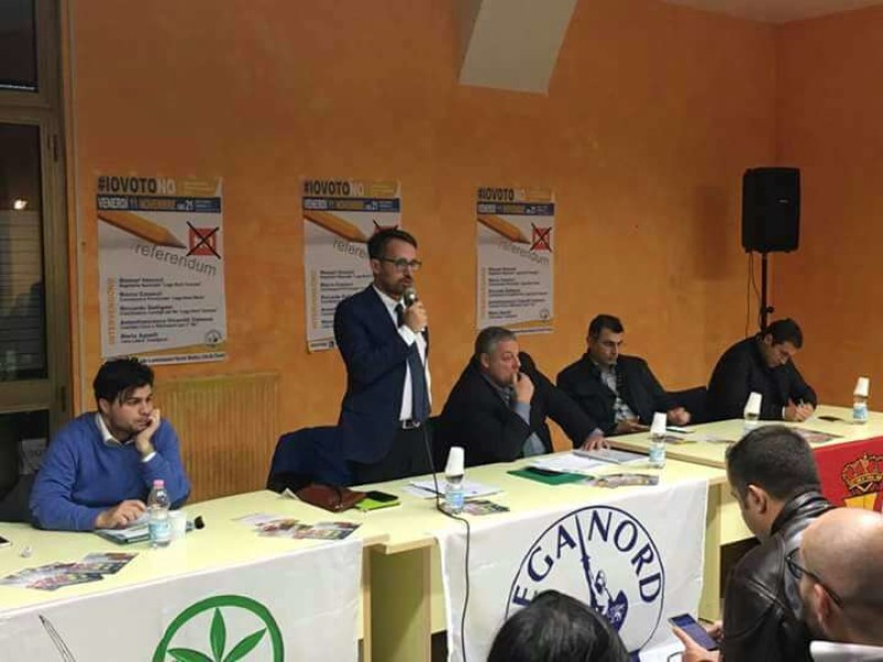 Lega Nord: a Camucia le ragioni del No. "Pubblico numeroso e attento"