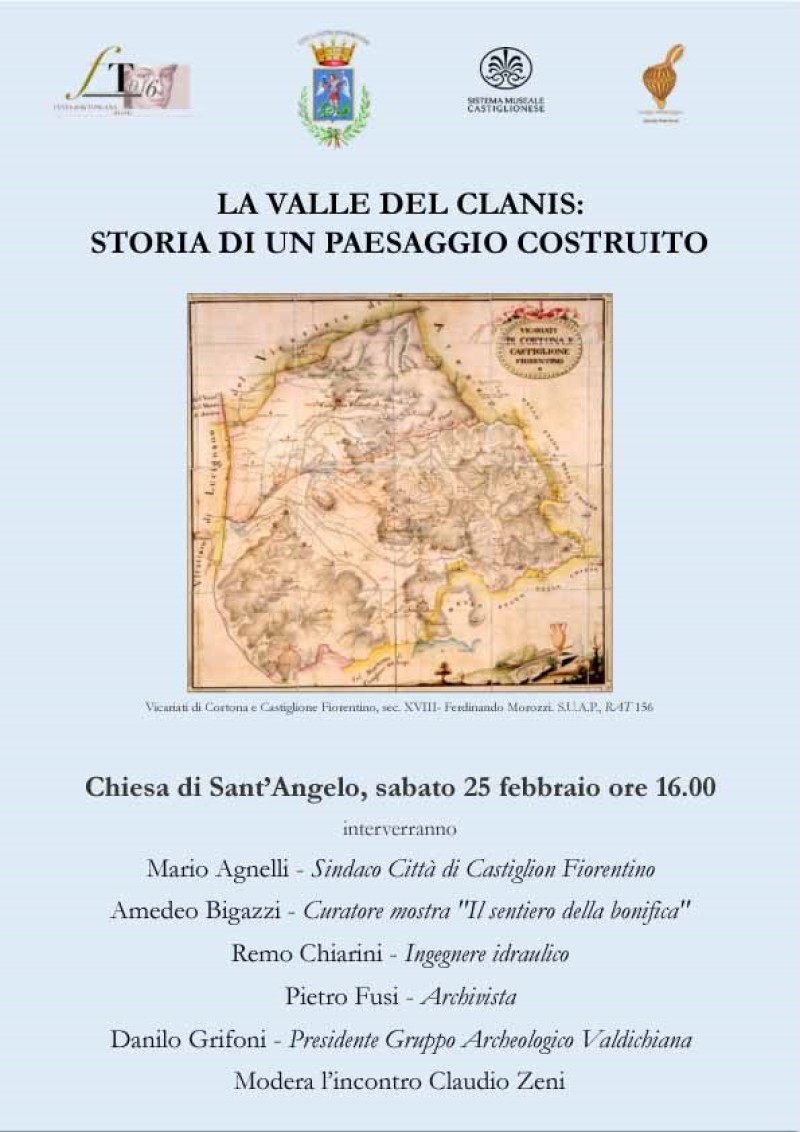 “La Valle del Clanis: storia di un paesaggio costruito". Incontro a Castiglion Fiorentino