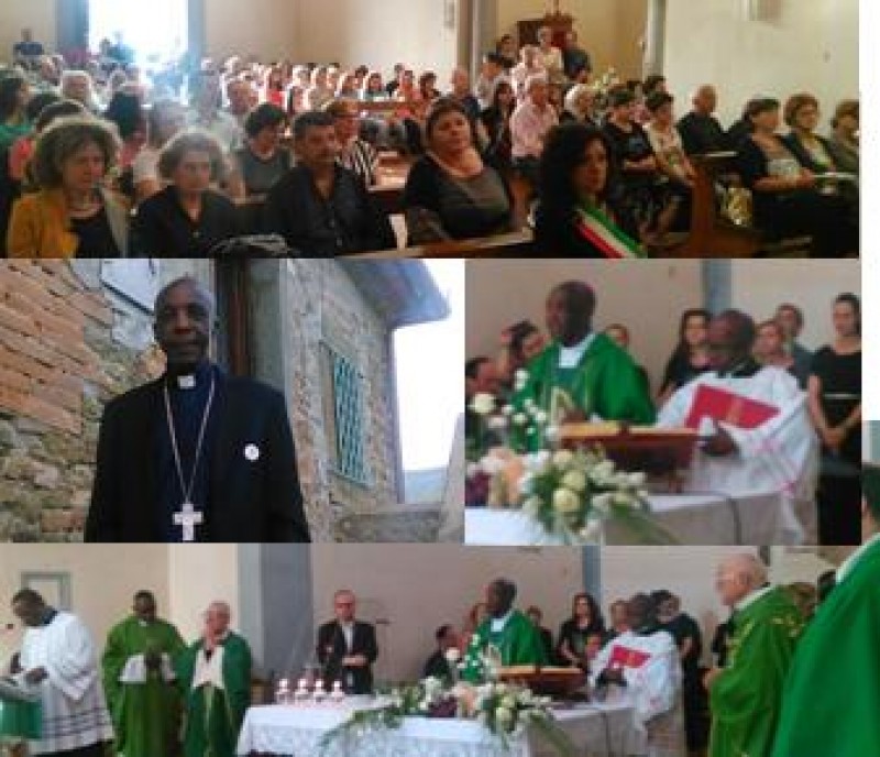 La Val di Loreto festeggia il Vescovo africano Mons. Louis Portella in visita ufficiale