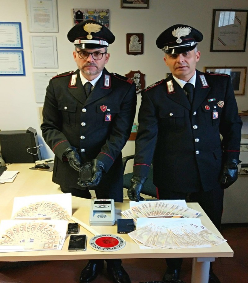 Due fratelli arrestati in Valdichiana per spendita di banconote false