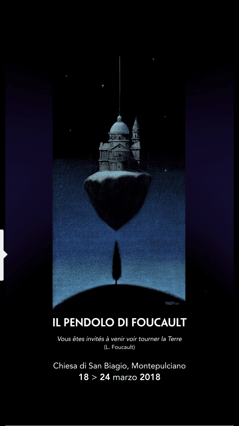 Il Pendolo di Foucault torna a San Biagio di Montepulciano