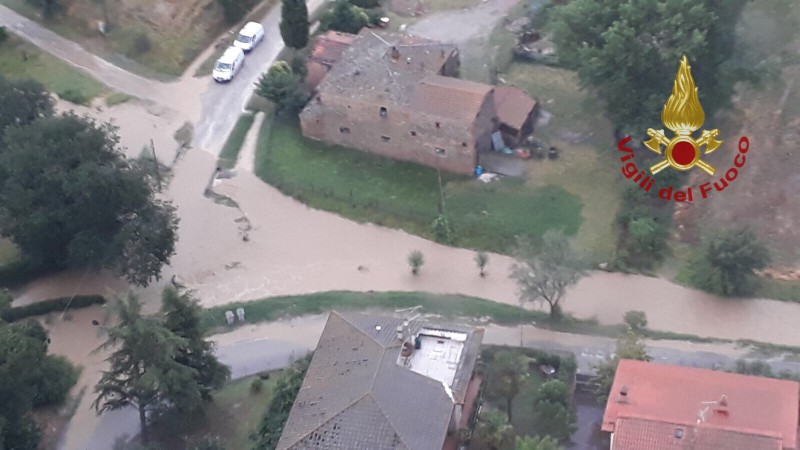Richiesto dal Comune di Cortona alla Regione Toscana lo Stato di Calamità Naturale per gli eventi atmosferici di martedì 12 giugno avvenuti tra Terontola e Riccio