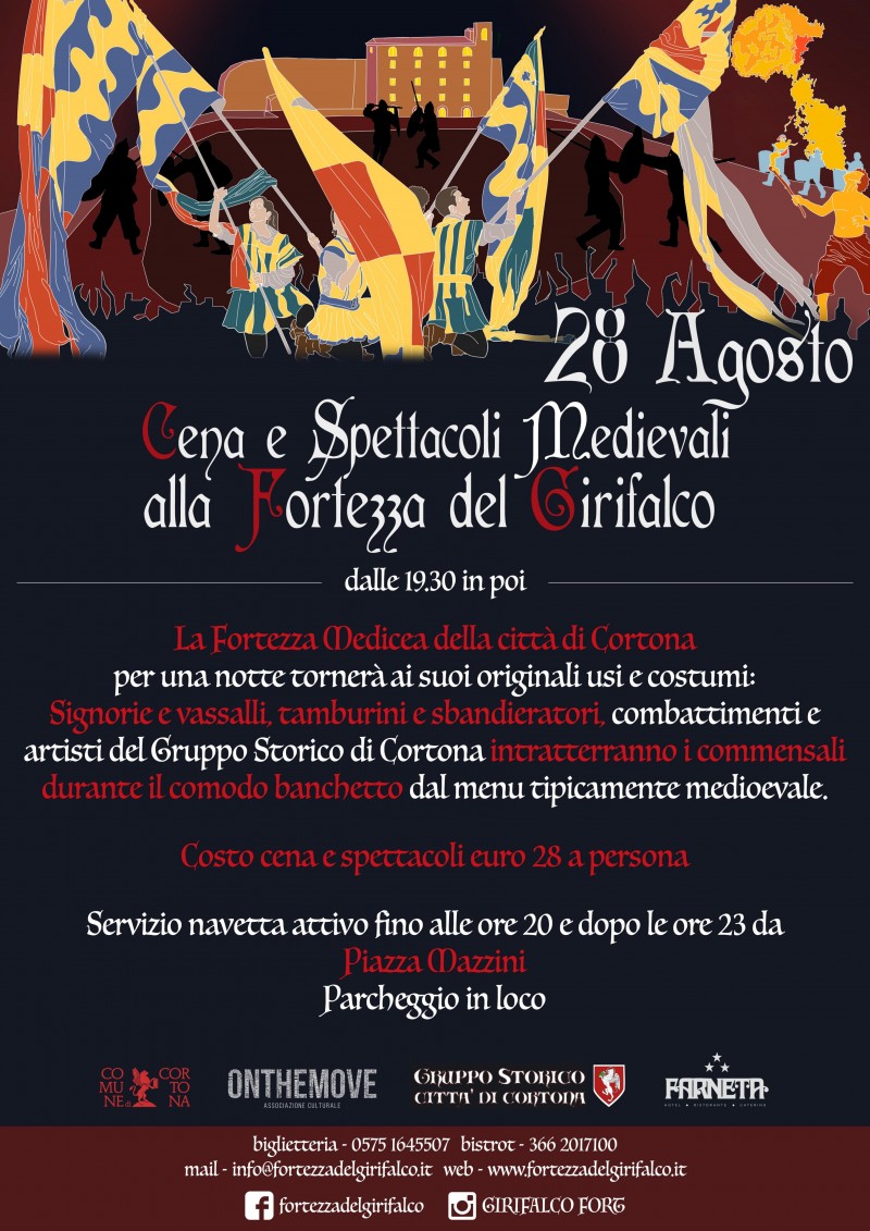 Cena Medievale al Girifalco di Cortona