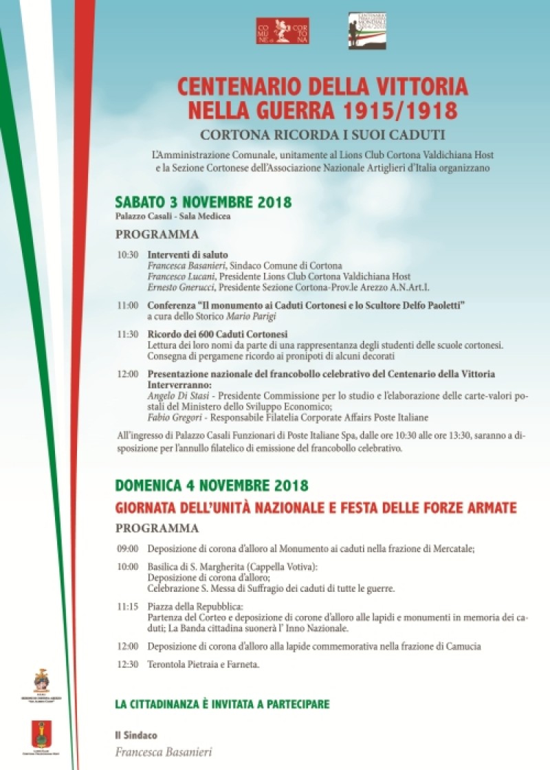Centenario dell'Unità Nazionale a Cortona
