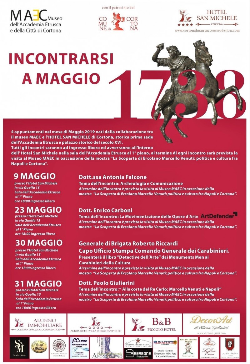 Parte giovedì 9 maggio a Cortona il ciclo "Incontrarsi a Maggio"