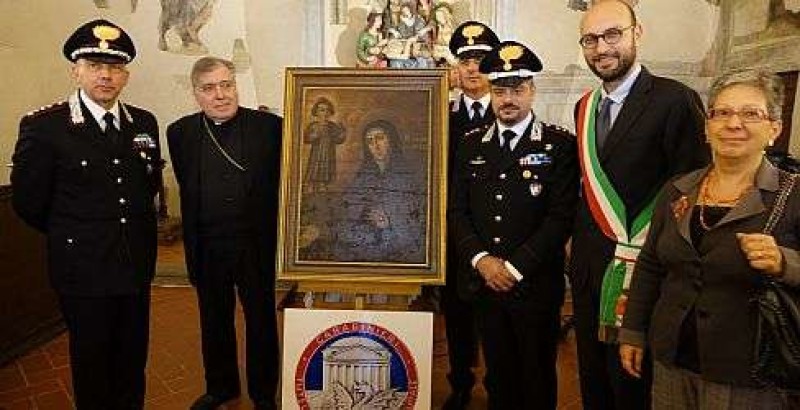 Torna a casa dopo oltre 70 anni la tela di Santa Margherita da Cortona